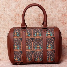 Royal Indian Peacock Motif Handbag